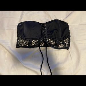 Urban Outfitters black fishnet bando